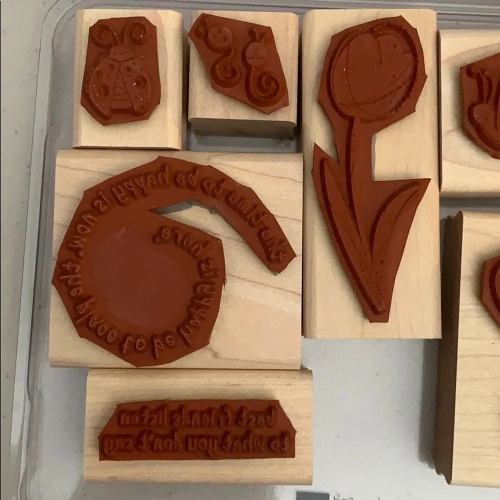 🎭 3/$25 - Stampin Up! Garden Whimsy set